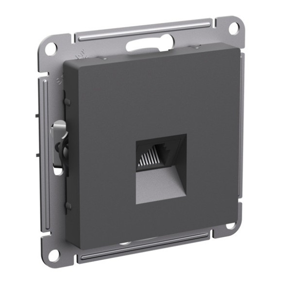 РОЗЕТКА компьютерная RJ45, кат. 5е, механизм, БАЗАЛЬТ Schneider Electric Art Gallery GAL001483