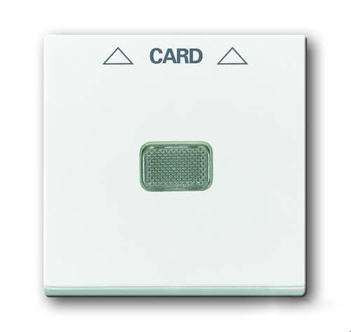 Накладка (центральная плата) ABB Basic 55 альпийский белый для механизма карточного выключателя 2025 U 2CKA001710A3864 1792-94-507