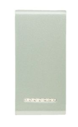 N4931GN Металлическая клавиша для любых устройств. 1 модуль. Жемчужный Серый Bticino