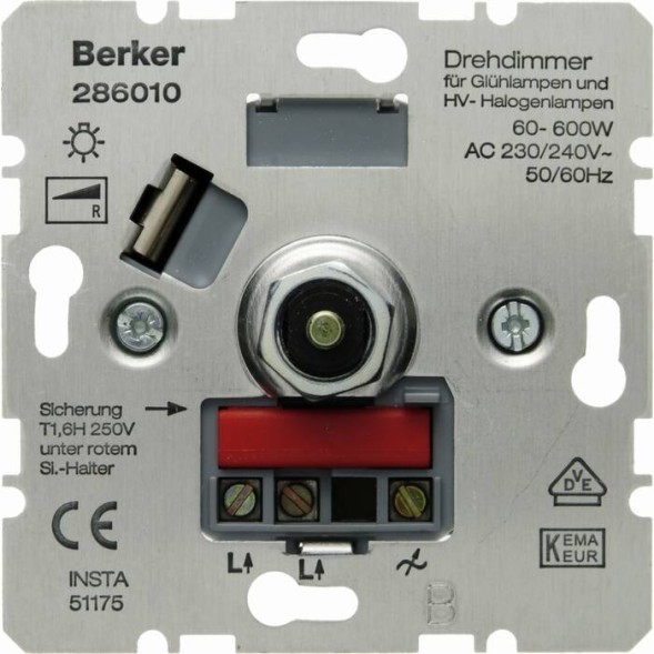 Поворотный диммер Berker 286010