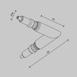 Комплектующие для систем освещения с токоведущими элементами Technical CA006EC-B