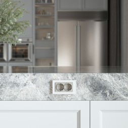Розетка двойная с заземлением (дымчатый) W1272004