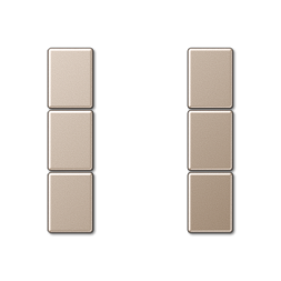 комплект накладок 3гр Jung ECO Profi шампань A503TSACH