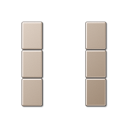 комплект накладок 3гр Jung ECO Profi шампань A503TSACH