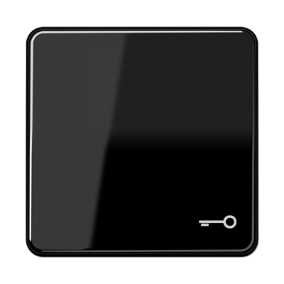 Клавиша Jung CD серия Черная 1-я с символом &quot;КЛЮЧ&quot; CD590TSW