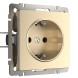 Розетка с заземлением (шампань) Werkel W1171011