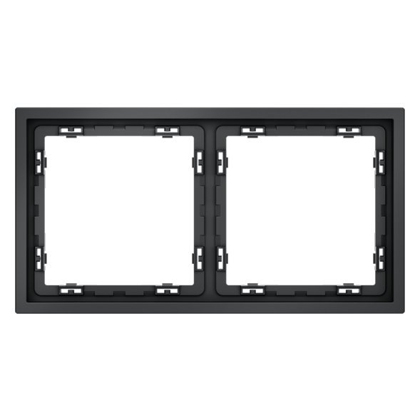 Рамка пластиковая VOLTUM S70 на 2 поста, (графит)