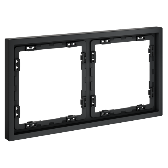 Рамка пластиковая VOLTUM S70 на 2 поста, (графит)