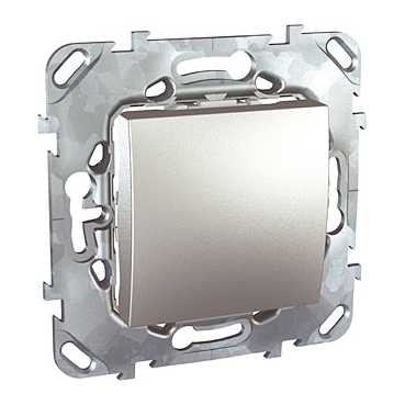 Одноклавишный выключатель Schneider Electric Unica Class Top алюминий (сх.1) MGU5.201.30ZD