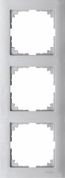 Рамка Merten M-Pure Алюминий 3 поста MTN4030-3660