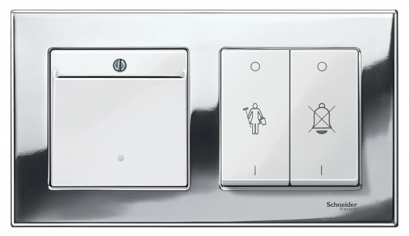 Рамка Merten M-Elegance Хром 2 поста MTN403239