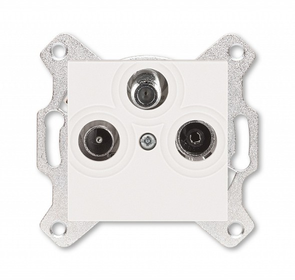 Розетка TV-R-SAT ABB Levit жемчуг единственная 2CHH083303A6068 5011H-A03303 68W