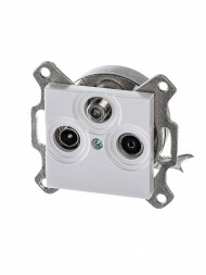 Розетка TV-R-SAT ABB Levit жемчуг единственная 2CHH083303A6068 5011H-A03303 68W