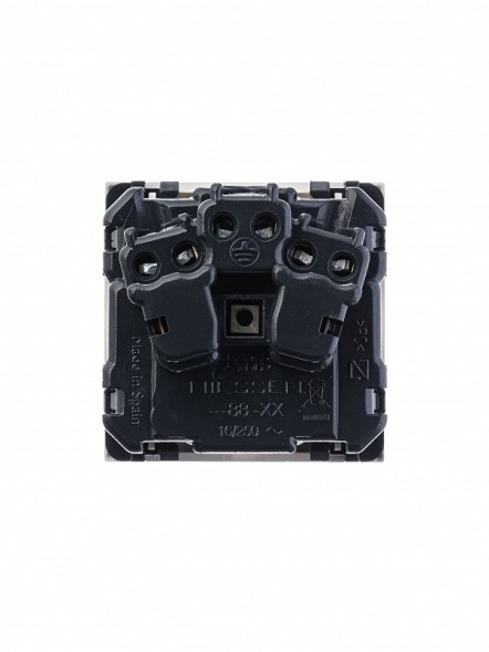 Розетка ABB Zenit альпийский белый SCHUKO с заземлением со шторками 16А / 250В 2CLA228800N1101 N2288 BL