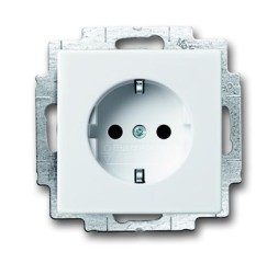 Розетка ABB Future альпийский белый SCHUKO 16А 250В с LED подсветкой 2CKA002013A5294 20 EUCBLI-84