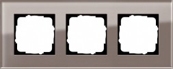 Рамка Gira Esprit Дымчатое стекло 3 поста 0213122