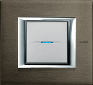 Рамка Bticino Axolute Квадрат Бронза 2-модульная HA4802BR