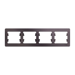 Рамка Schneider Electric Glossa Сиреневый туман 4 поста горизонтальная GSL001404