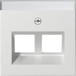 Накладка Gira Белый глянец с полем надписи Mod. Jack 30° 264003