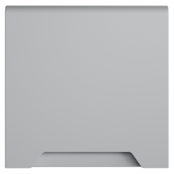 Накладка для розетки с заземлением, защитными шторками и крышкой, S70 (серый)