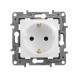 Розетка Legrand Etika белый 2К+З - немецкий стандарт - 16 А - 250 В~ 672221