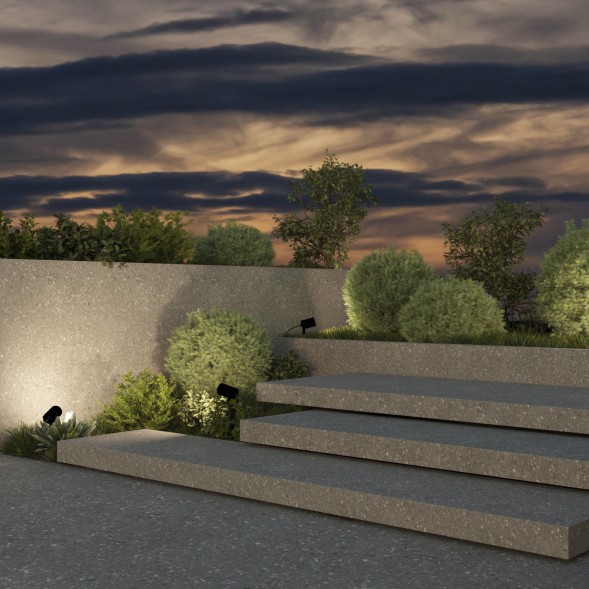 Грунтовый светильник MOSS DK9800-BK