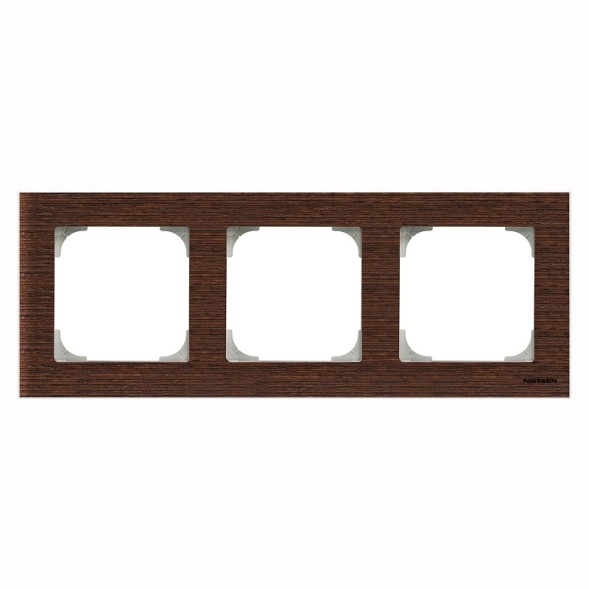 Рамка ABB Sky Венге 3 поста 2CLA857300A2101 8573 WN