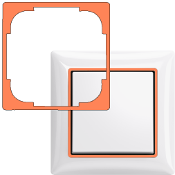 Декоративная накладка ABB Basic 55 Оранжевый 2CKA001726A0225 2516-904-507