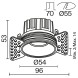 Встраиваемый светильник Technical DL058-7W3K-TRS-B