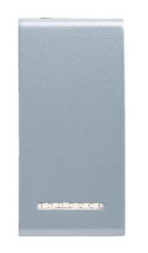 N4931AN Металлическая клавиша для любых устройств. 1 модуль. Жемчужный Лазурный Bticino