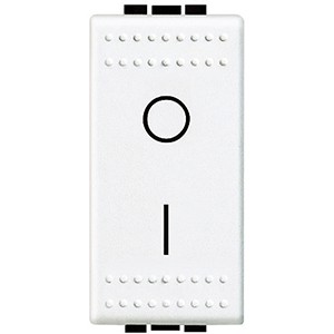 Выключатель Bticino LivingLight Белый 2-х полюсный, 16AX N4002N