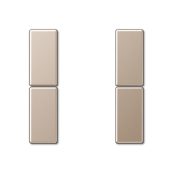 комплект накладок 2гр Jung ECO Profi шампань A502TSACH