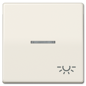 Клавиша Jung AS 500 слоновая кость для выключателя с символом &quot;освещение&quot;, подсветка AS591KO5L