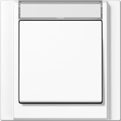 Рамка Jung A 500 с шильдиком Белый 1 пост A581NAWW