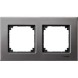 Рамка Merten M-Elegance Серый родий 2 поста MTN403214