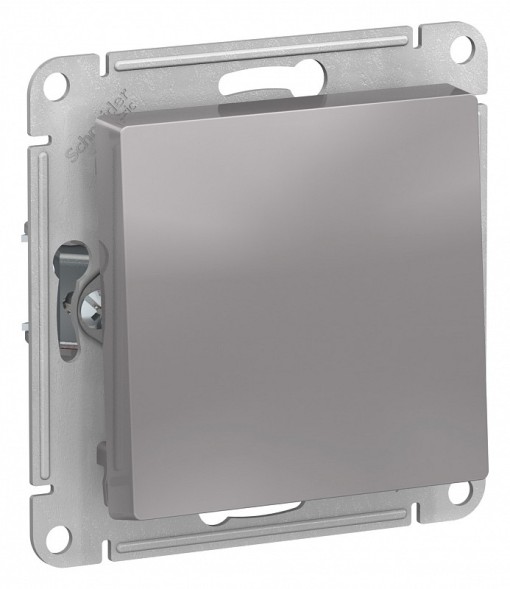 Выключатель Schneider Electric Atlasdesign Алюминий с самовозвратом, сх.1, 10АХ, механизм ATN000315