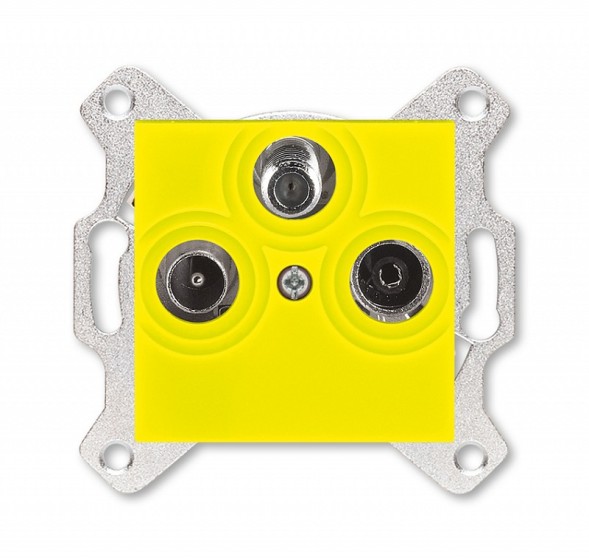 Розетка TV-R-SAT ABB Levit единственная жёлтый 5011H-A03303 64W 2CHH083303A6064 2CHH083303A6064 5011H-A03303 64W