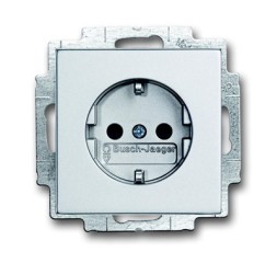 Розетка ABB Future серебристо-алюминиевый SCHUKO 16А 250В с LED подсветкой 2CKA002013A5293 20 EUCBLI-83