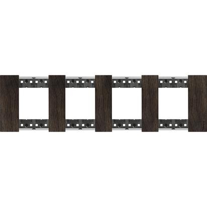 Рамка Bticino Living Now NOCE 2+2+2+2-модульная KA4802M4LG