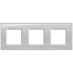 Рамка Bticino LivingLight Квадрат Серое небо 2+2+2 модуля LNA4802M3KG
