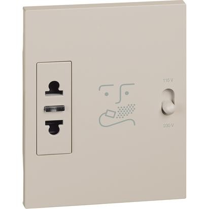 Розетка для бритвы Bticino Living Now бежевый 230V KM4177