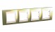 Рамка Schneider Electric Unica Хамелеон Золото / Бежевый 4 поста MGU66.008.504