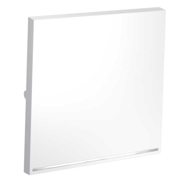 Клавиша для выключателя/переключателя одноклавишного с подсветкой, S70 (белый матовый)