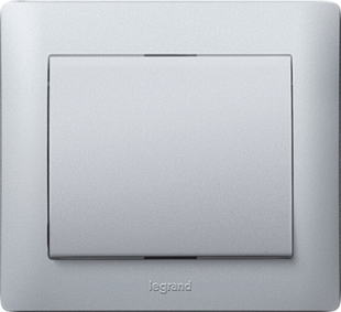 Рамка Legrand Galea Life Алюминий 1-постовая 771301