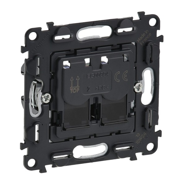 Информационная розетка Legrand Valena IN&#039;MATIC двойная RJ45 Кат. 6A STP 753049