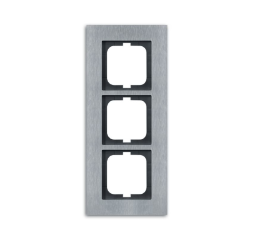Рамка ABB Carat Сталь 3 поста 2CKA001754A4256 1723-860