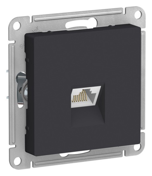 РОЗЕТКА компьютерная RJ45, кат. 5е, механизм, КАРБОН Schneider Electric Art Gallery GAL001083