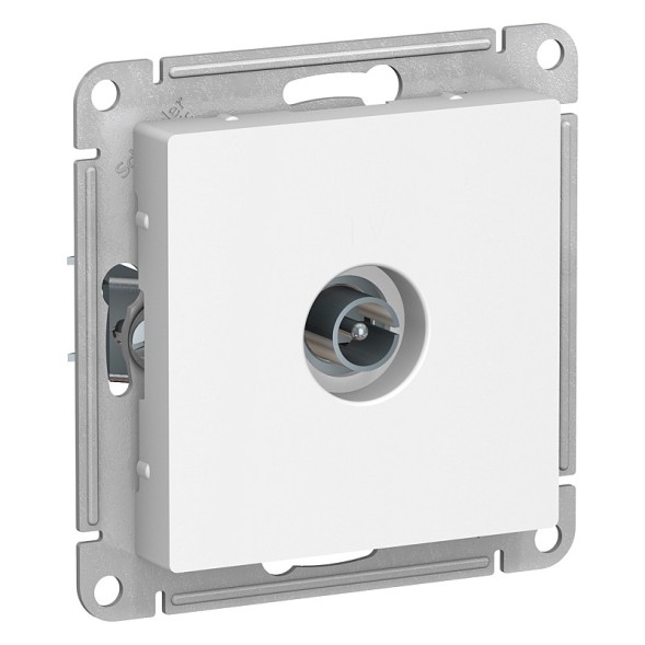 TV Антенна коннектор Schneider Electric Atlasdesign Белый механизм ATN000193