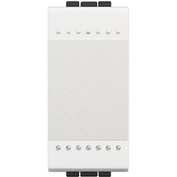 Выключатель Bticino LivingLight Белый с винтовыми клеммами, 1 модуль N4001N