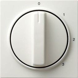 Накладка Gira S-color Белый с ручкой для трехступенчатого переключателя 066940